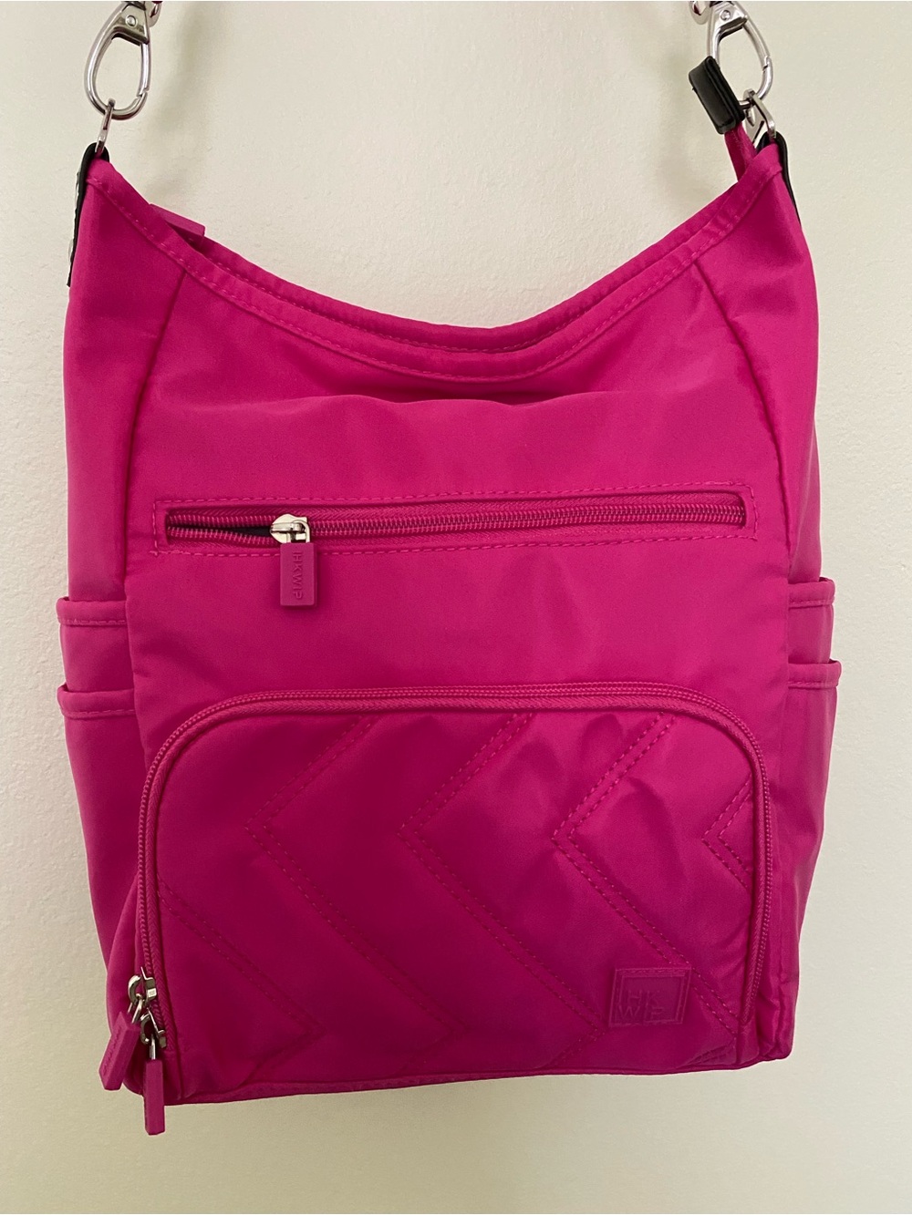 IHKWIP Magenta Quilted Crossbody Tote - Women Bags